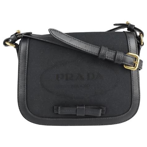 Prada Logo Jacquard Black Cloth ref.1111659 